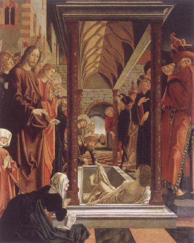 PACHER, Michael Resurrection of Lazarus oil painting picture